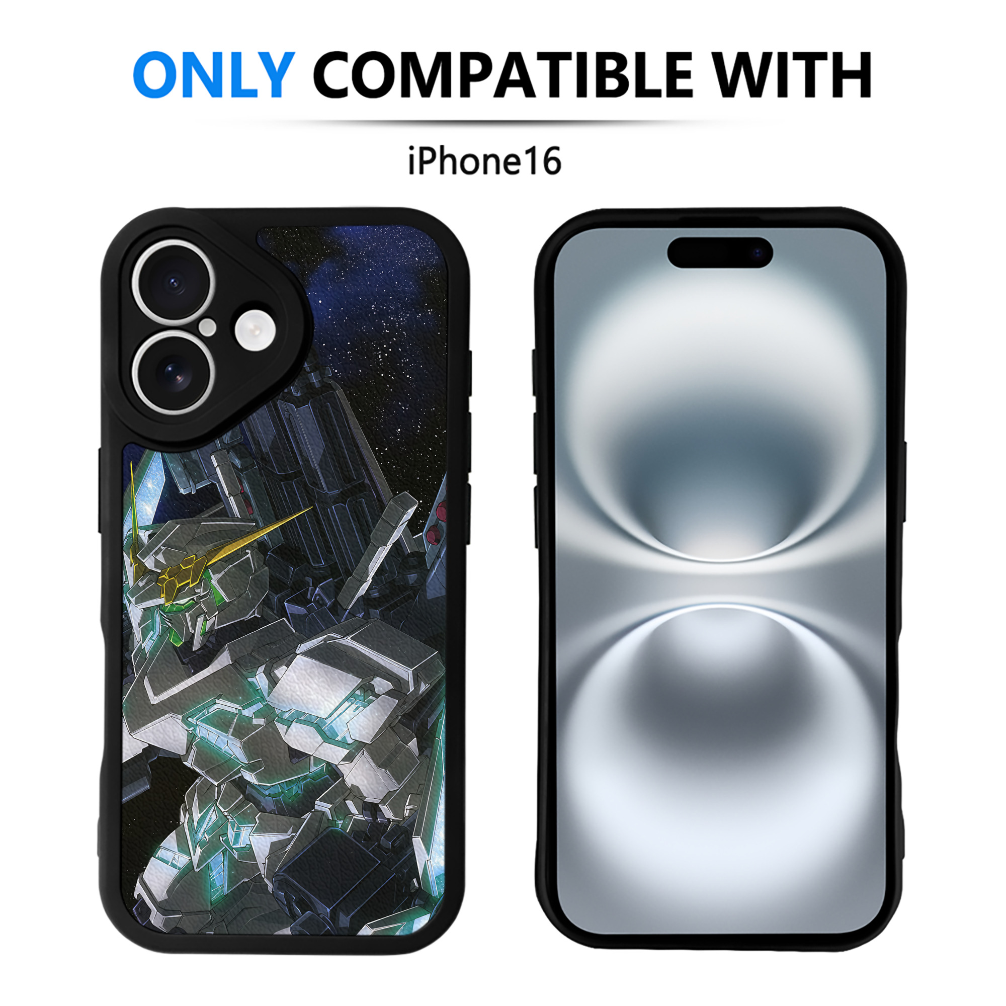 （画像用） 機動戦士ガンダム Mobile Suit Gundam 【iPhone 16シリーズ対応】シリコンスマホケース（レザー調） 材質：シリコン